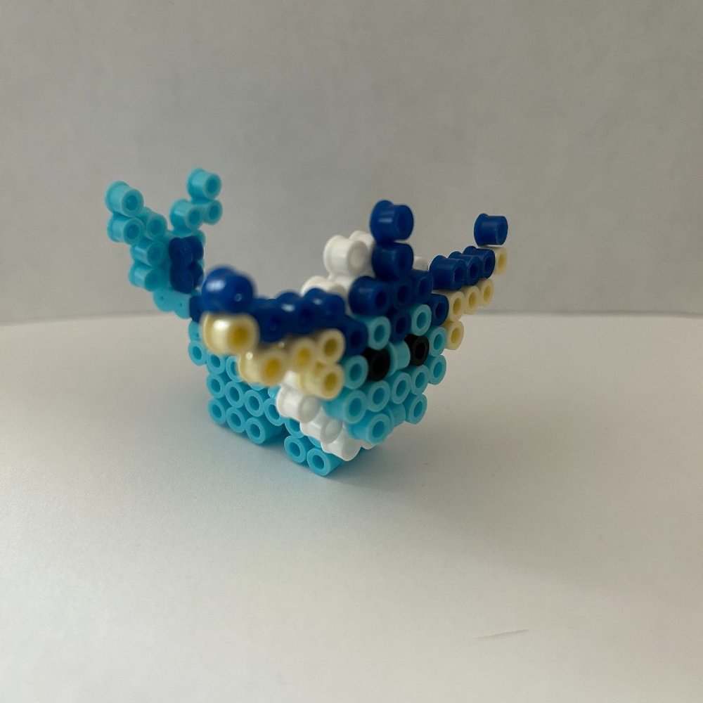 3D Perler Bead Figurine of Vaporeon